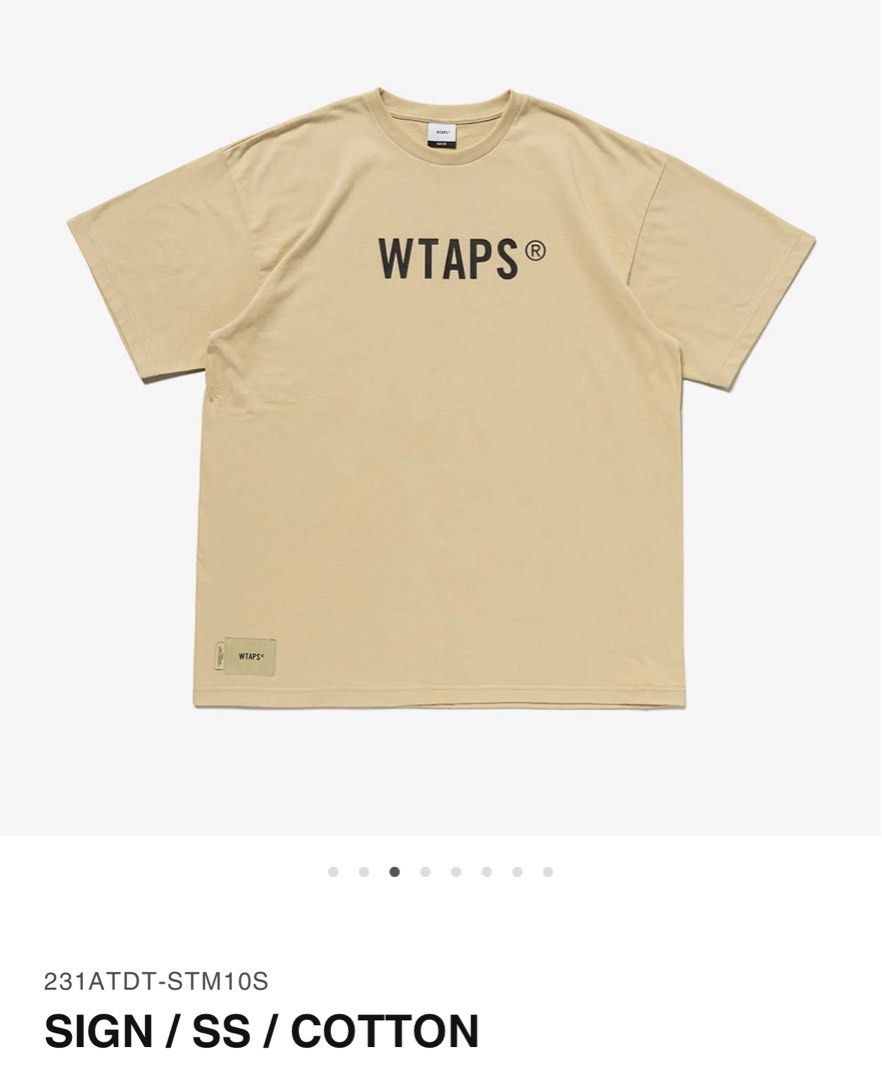 23SS WTAPS COLLEGE / SS / COTTON BLACK M - Tシャツ/カットソー(半袖 ...