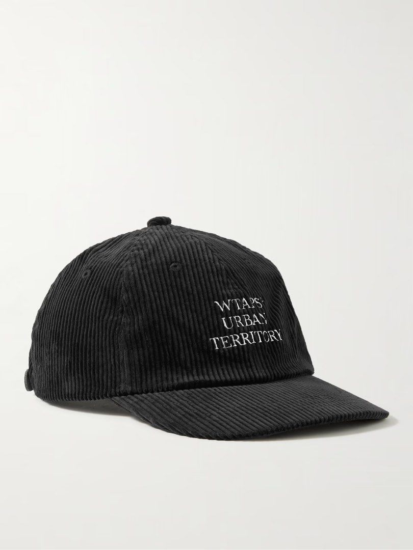 WTAPS Japan T-6L 02 Logo Embroidered Cotton Corduroy Cap 帽, 名牌