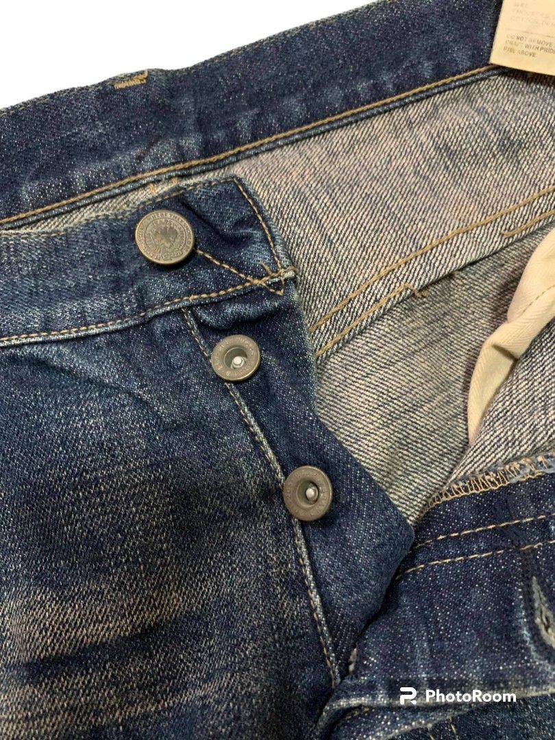 WTAPS Jeans (Category: Jeans) located in Consolacion. Submitted by thriftnitata (Listing ID 1245892489, Image 2). Description: Brand : WTAPS Jeans Model : Extreme (Selvedge) Color : Vintage Blue Materials : 100% cotton Description : - Medium on tag (32 actual waistline) - LEGIT Condition : - Overall 9/10 - No issue Selling Price : p2500 PLUS SHIPPING FEE NO RESERVATION DISCLAIMER : No copyright infringement intended. We are not affiliated to any 