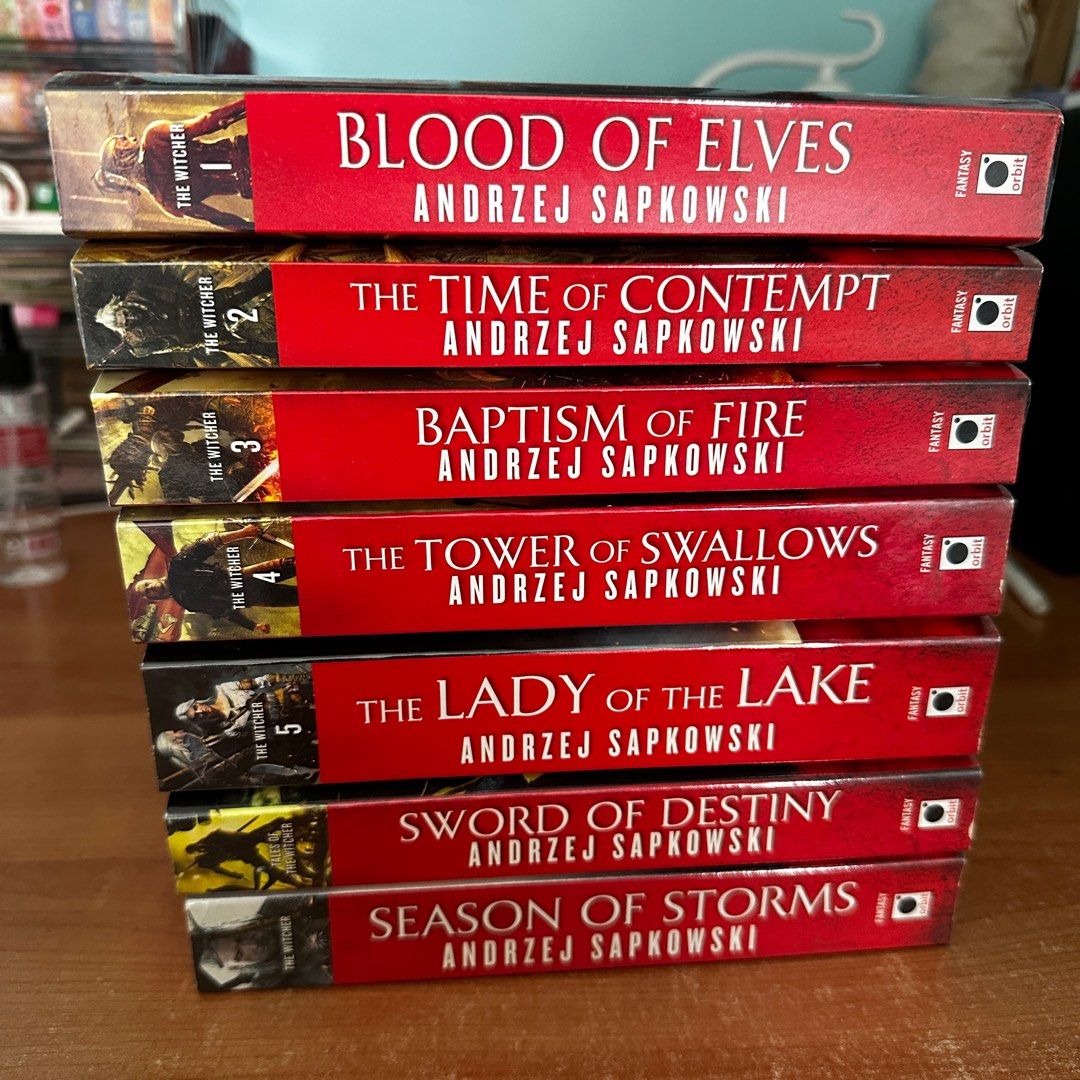 wts the witcher book series andrzej sapkowski witcher blood of elves
