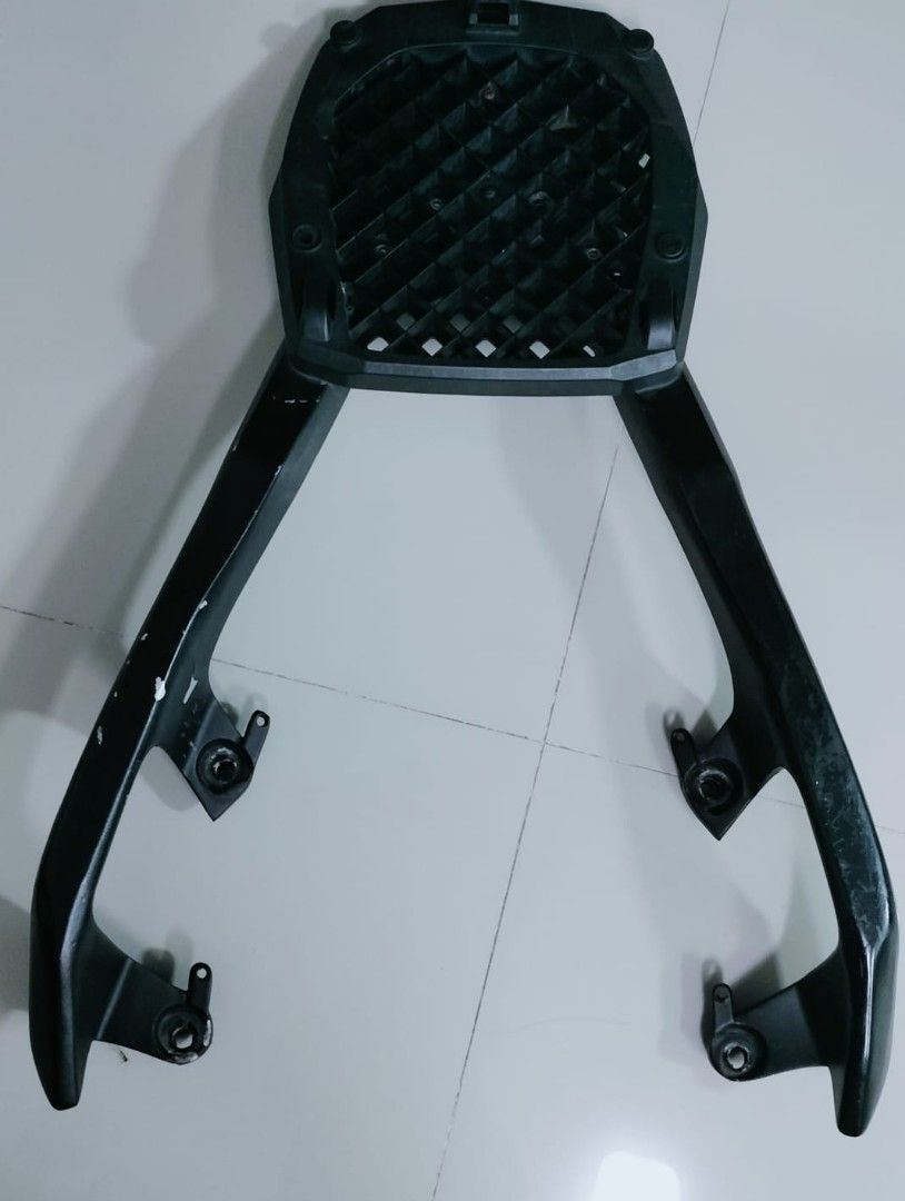 Xmax Box Rack Xmax box rack and bracket, Motorcycles, Motorcycle Accessories on Carousell