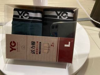 YG活力棉平口褲（L）