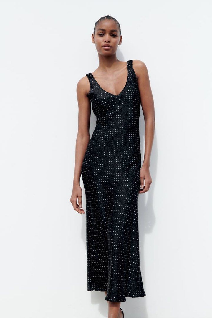 Zara Polka Dot Camisole Dress Women s Fashion Dresses Sets