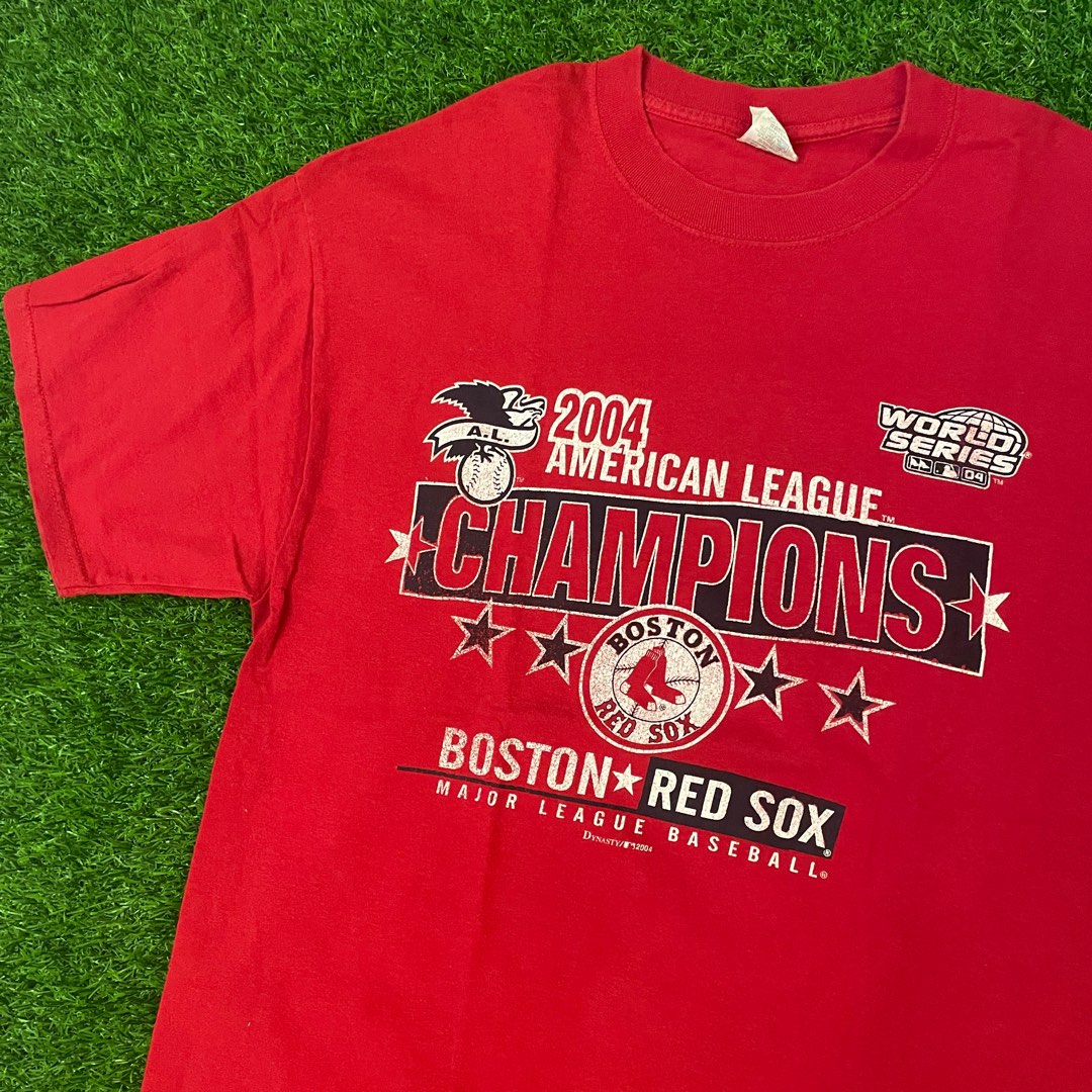 2004 Dynasty MLB Boston Red Sox World Series Champions Full Roster Shirt SZ  XL