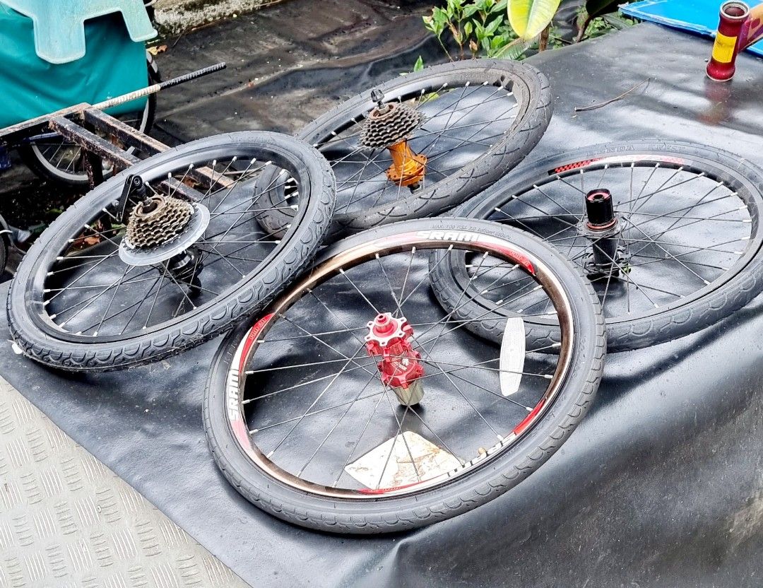 20 Inch Wheelset Clearing Space Bicycle Foldie 20" Rear Wheelset