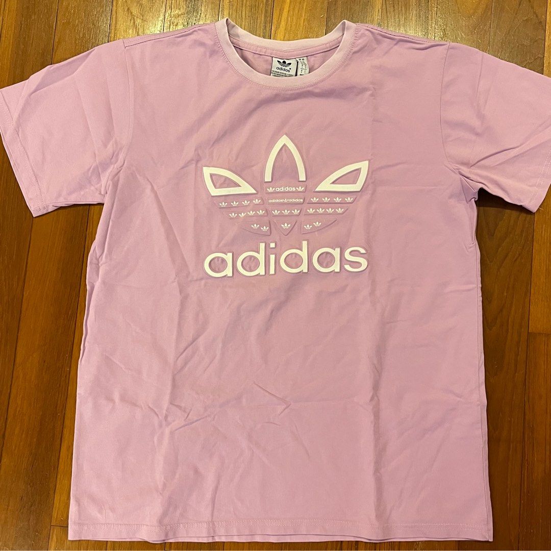 Pink adidas top shirt pacsun