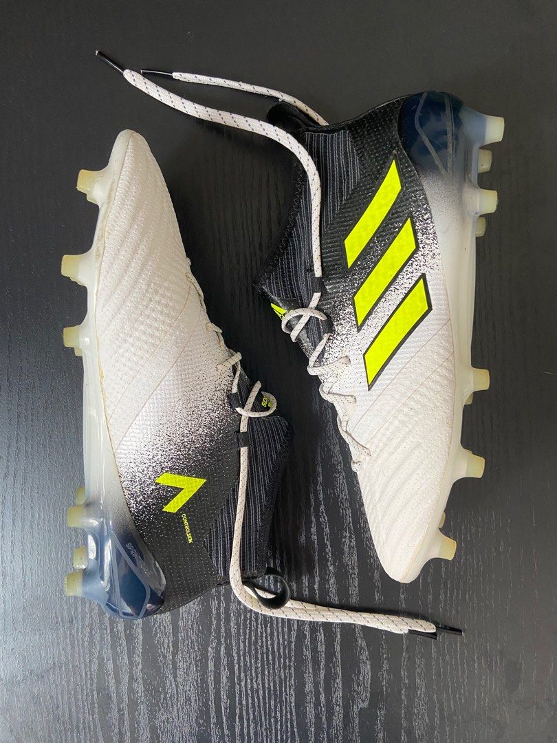 Adidas Ace 17.1 FG White Solar Yellow Core Black Size 6.5 UK
