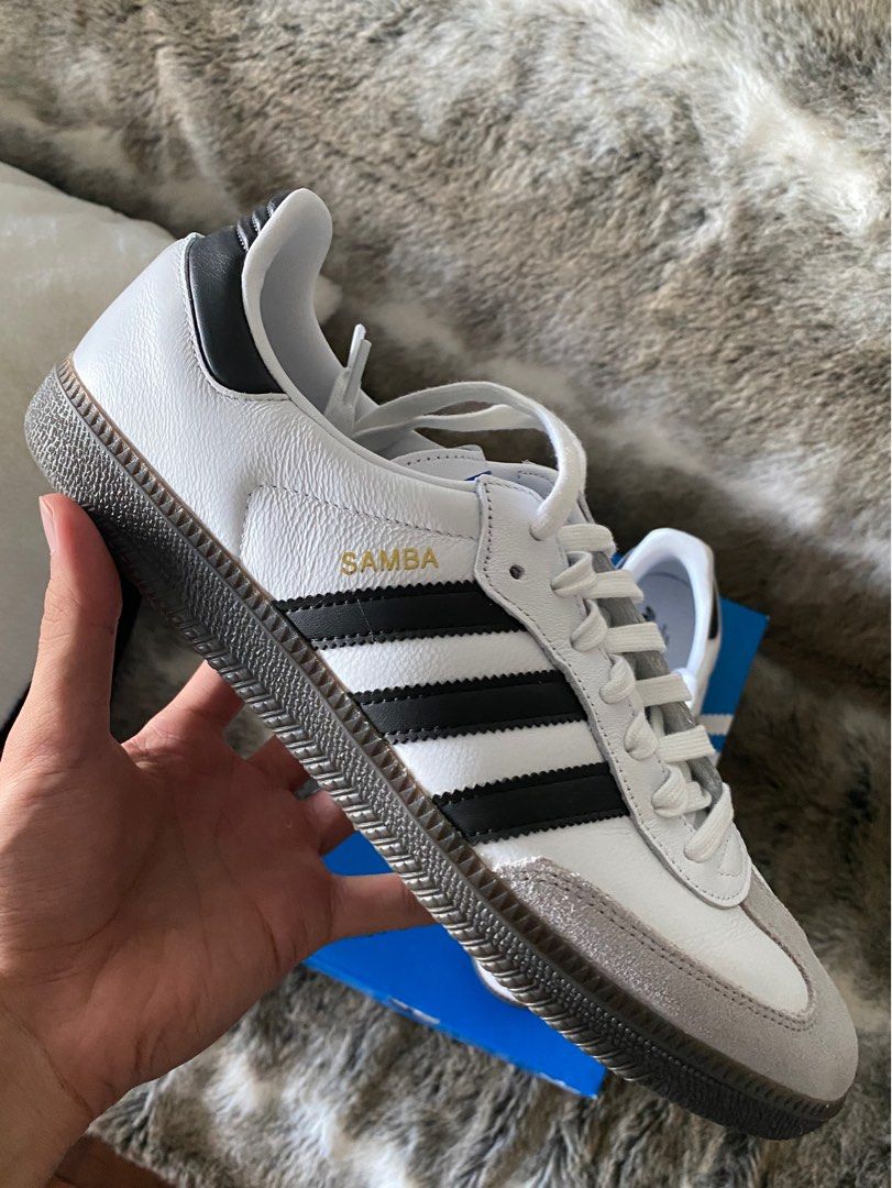 adidas samba white red