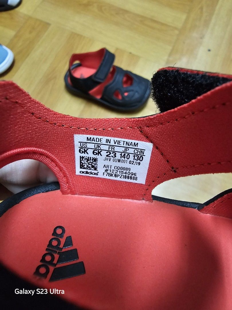 Adidas sandals Us 6k Carousell