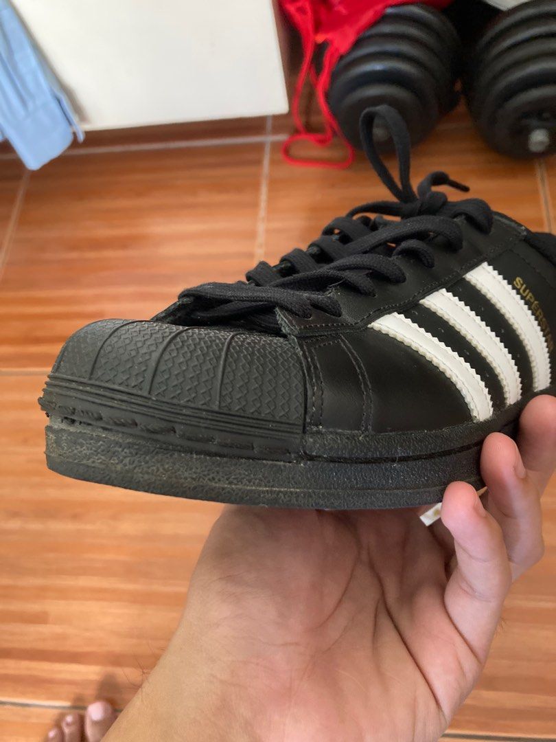 adidas superstar noir gold
