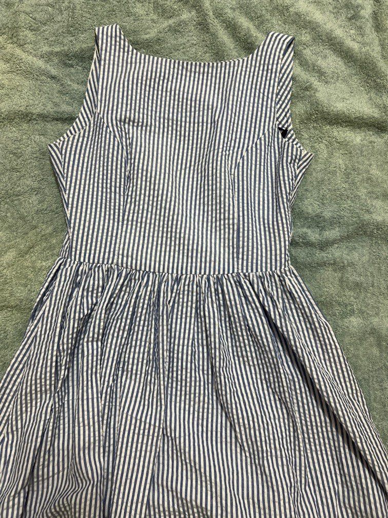 American apparel striped best sale dress