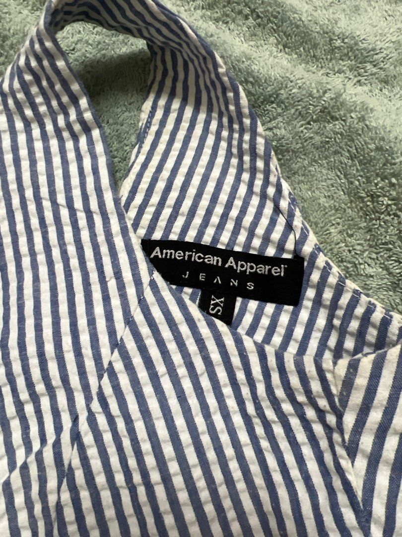American apparel striped online dress