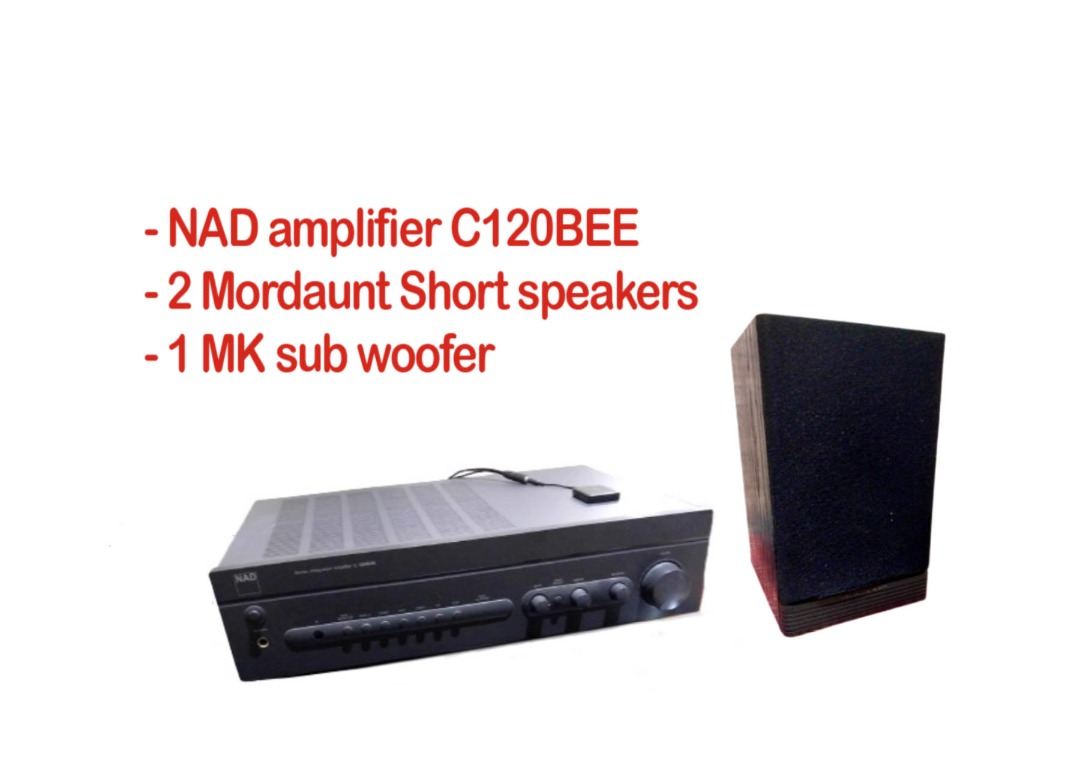 Amplifier, Speakers & Subwoofer set, Audio, Soundbars, Speakers