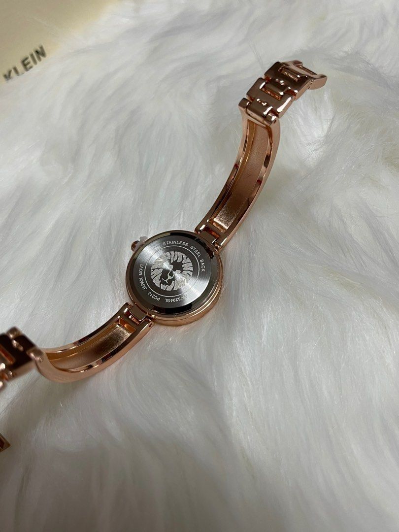 Anne Klein Premium Crystal Accented Watch and Bracelet Set