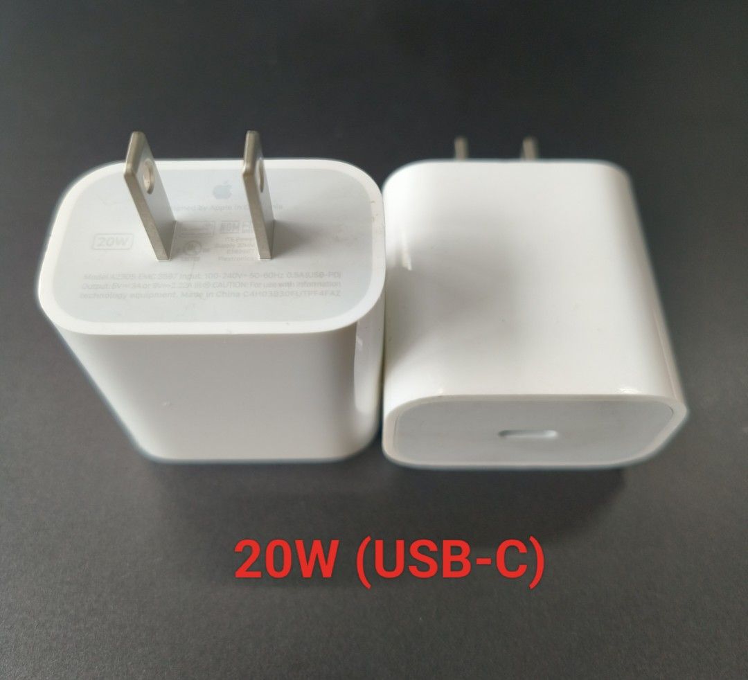 Apple Power Adapter 20W (USBC), 10W, 5W, Computers & Tech, Parts
