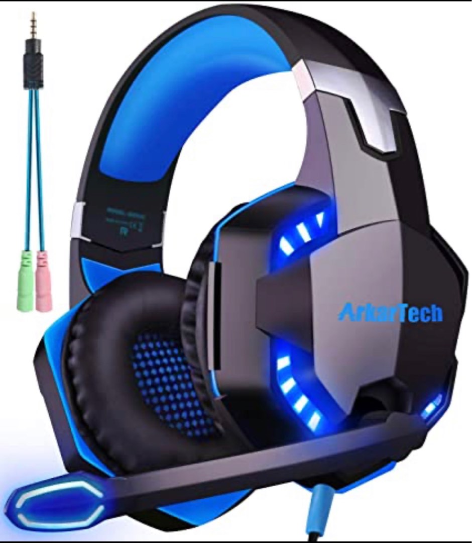 ArkarTech G2000 Gaming Headset with Microphone, Audio, Headphones ...