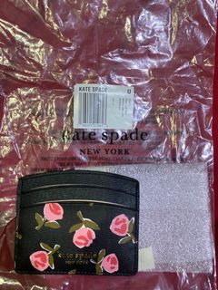 Authentic Kate Spade Rose Card Holder