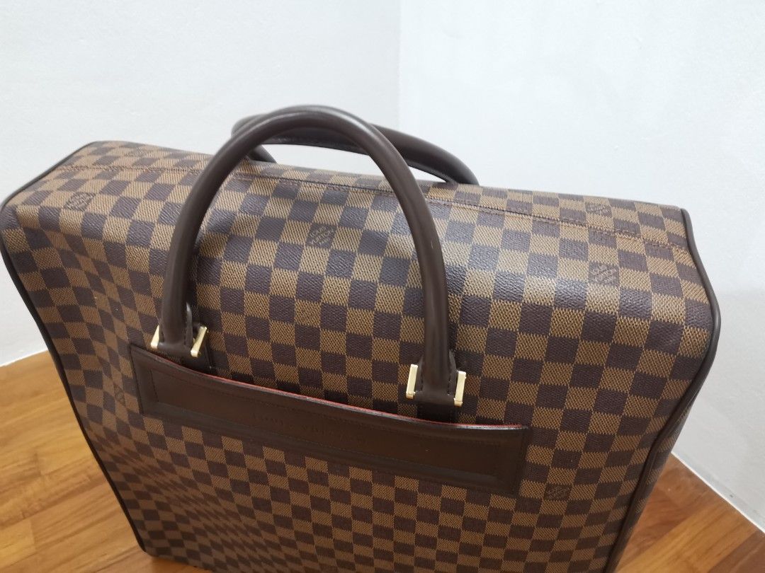 Moving out, Clearance sale! Authentic Designer Brand Louis Vuitton LV Brown  Damier Ebene Nolita Leather Weekend Travel Luggage Shoulder Sling Tote Bag,  Hobbies & Toys, Travel, Luggage on Carousell