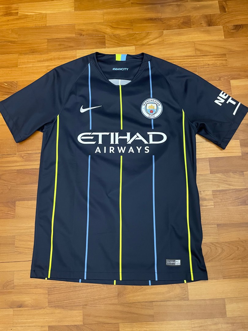 Man city authentic shop away jersey
