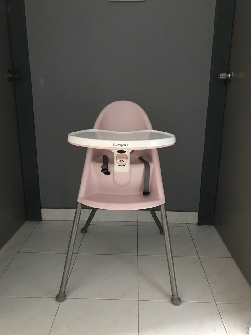 Baby bjorn best sale high chair pink