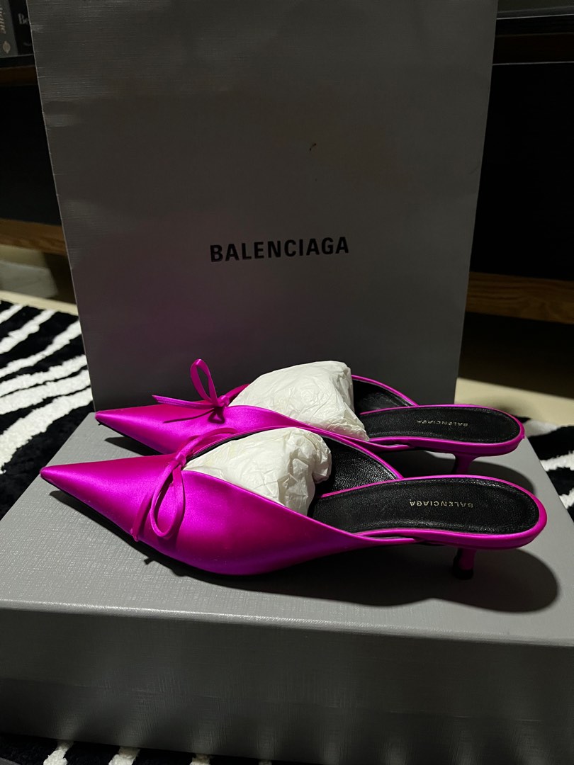 BALENCIAGA HEELS SATIN