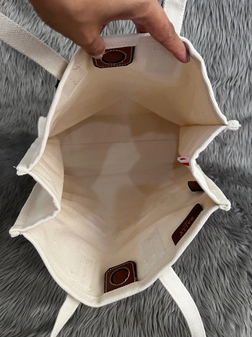 Bally Canvas Tote Bag, Women's Fashion, Bags & Wallets, Shoulder Bags