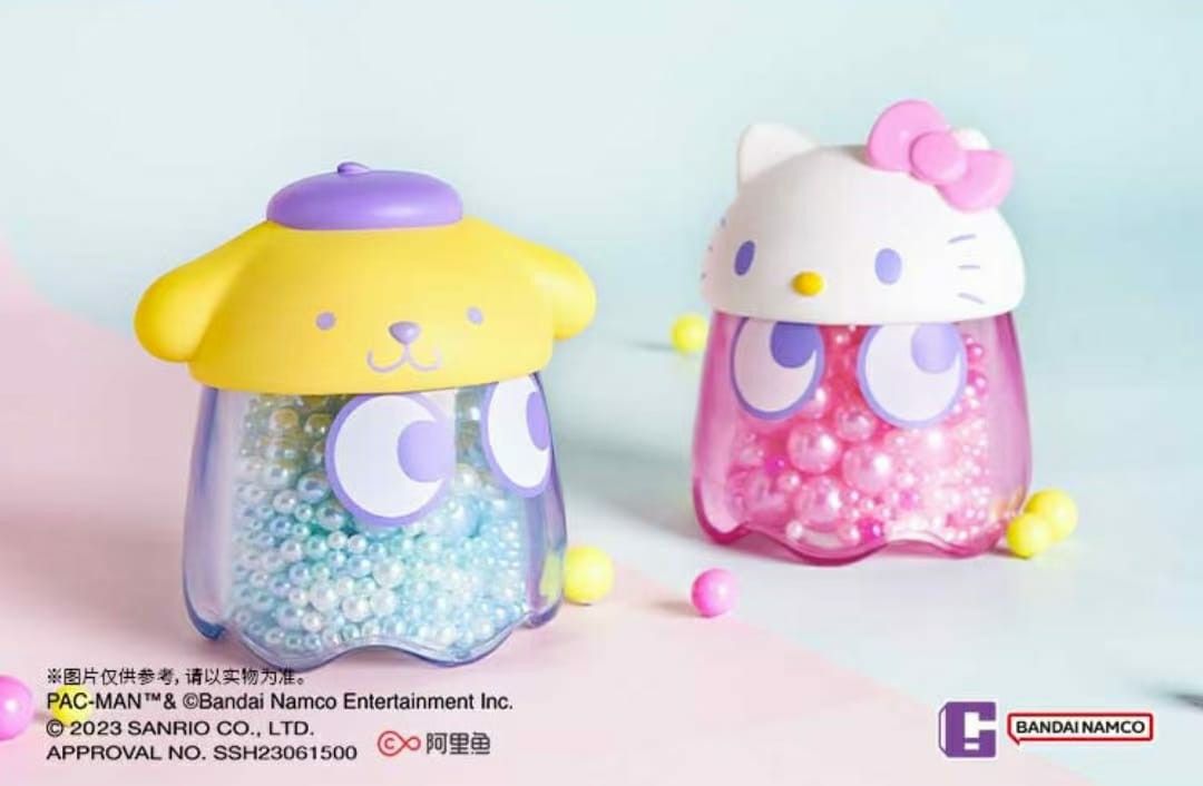 Set Di 9 Spille Commemorative Pac-Man 40° Anniversario, Bandai Namco, Ufficiali E Nuove