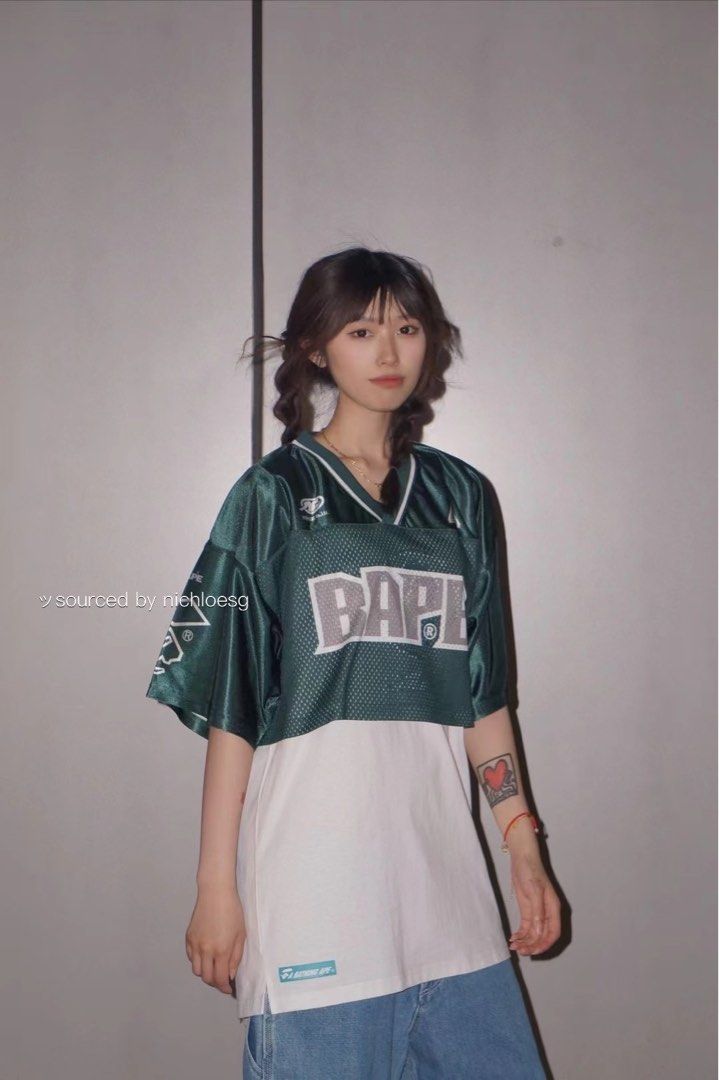 Cropped Football Tee