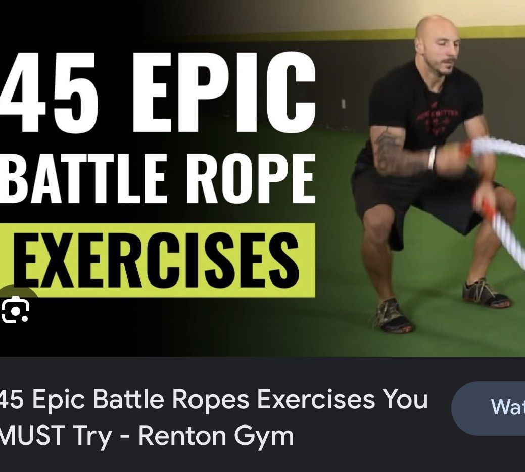 45 Epic Battle Ropes Exercises You MUST Try - Renton Gym 