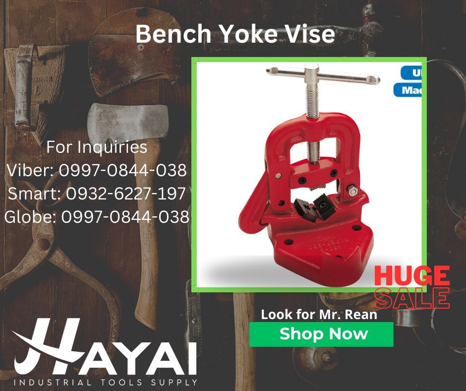 Bench Yoke Vise, Commercial & Industrial, Industrial Equipment on Carousell