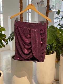 Bershka Sequin Mini Skirt