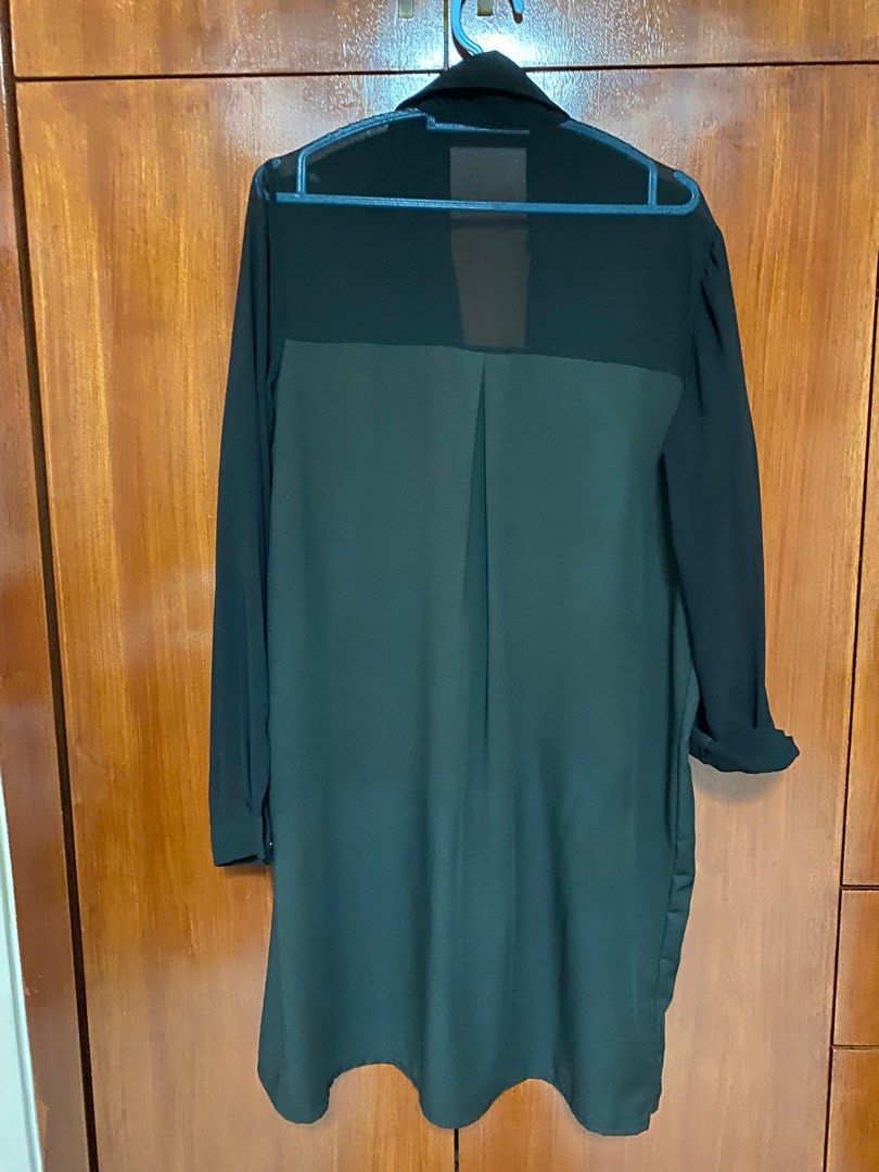 Chiffon cheap blouse dress