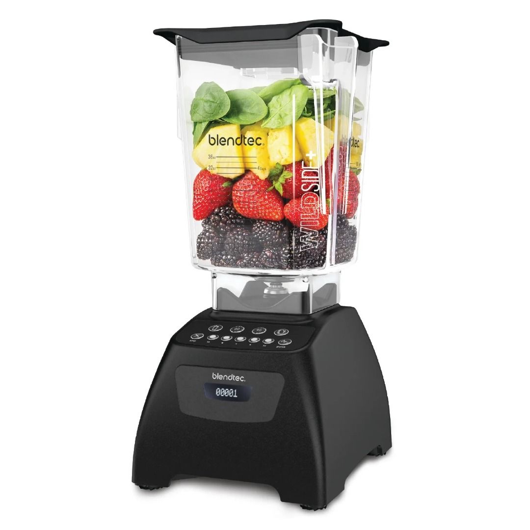 BLENDTEC Classic 575 Blender C575 - Black (2.6L/1560w) Wildside+ Jar 3. ...