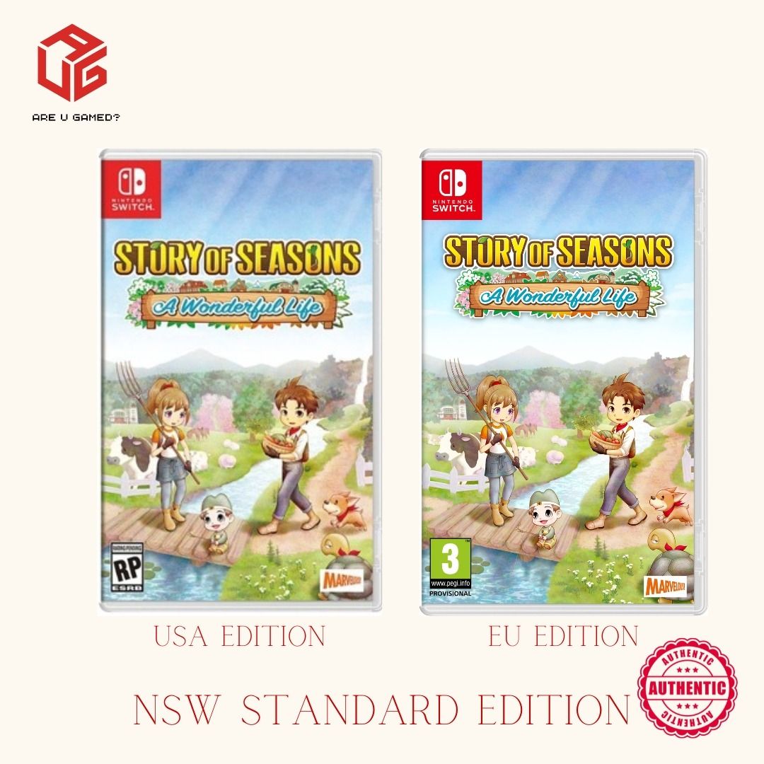 💯BNIB Story of Seasons: A Wonderful Life (Standard/Premium/Limited Edition)  - Nintendo Switch/PS5, Video Gaming, Video Games, Nintendo on Carousell