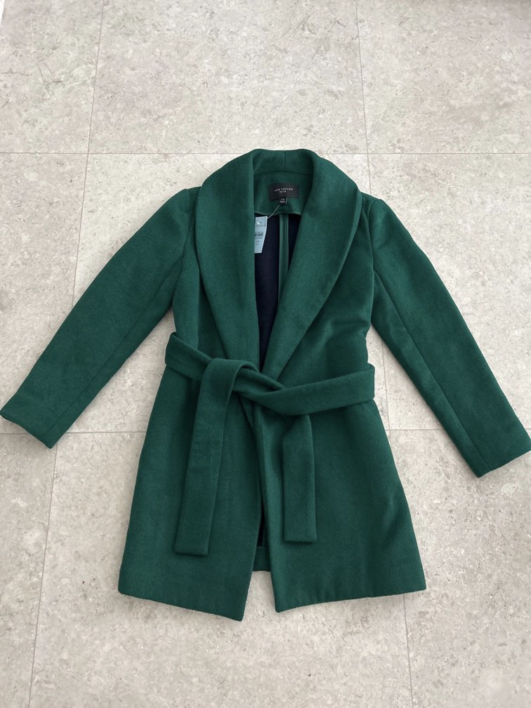 Ann taylor green coat new arrivals