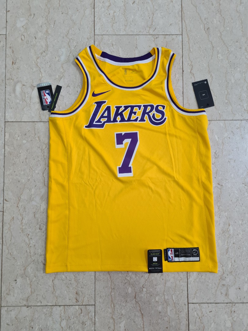 Men's Los Angeles Lakers Carmelo Anthony #7 Nike Yellow Swingman