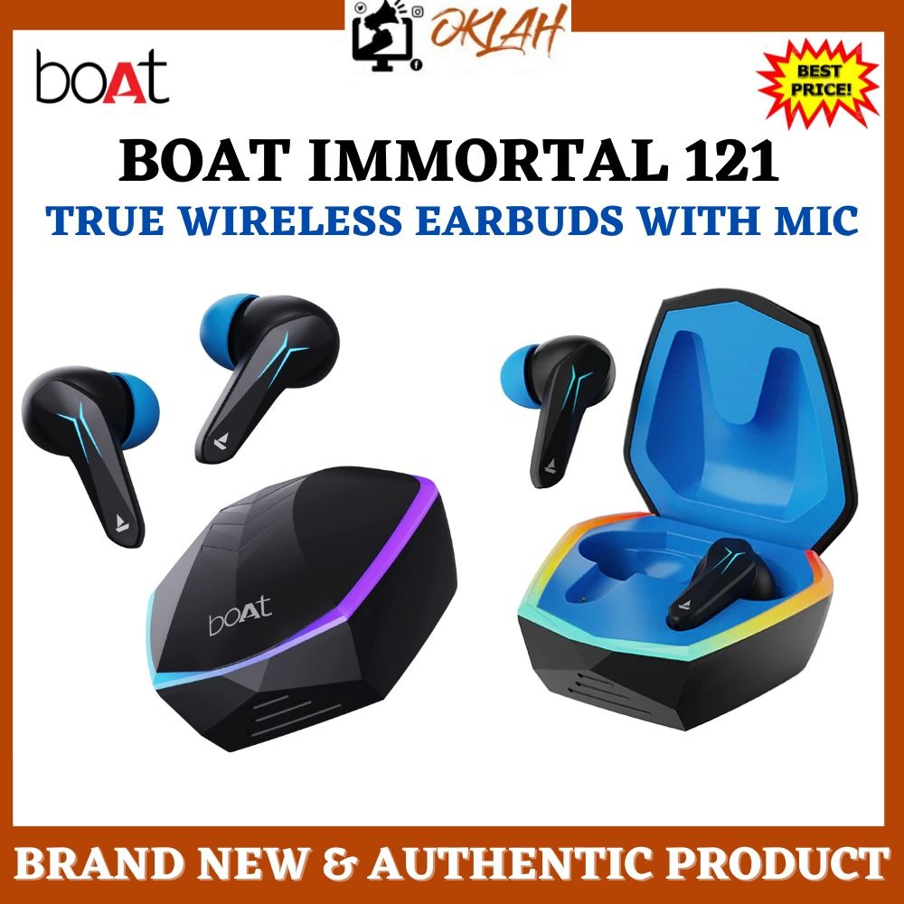 boAt Immortal 121 TWS Wireless Gaming in Ear Earbuds with Beast