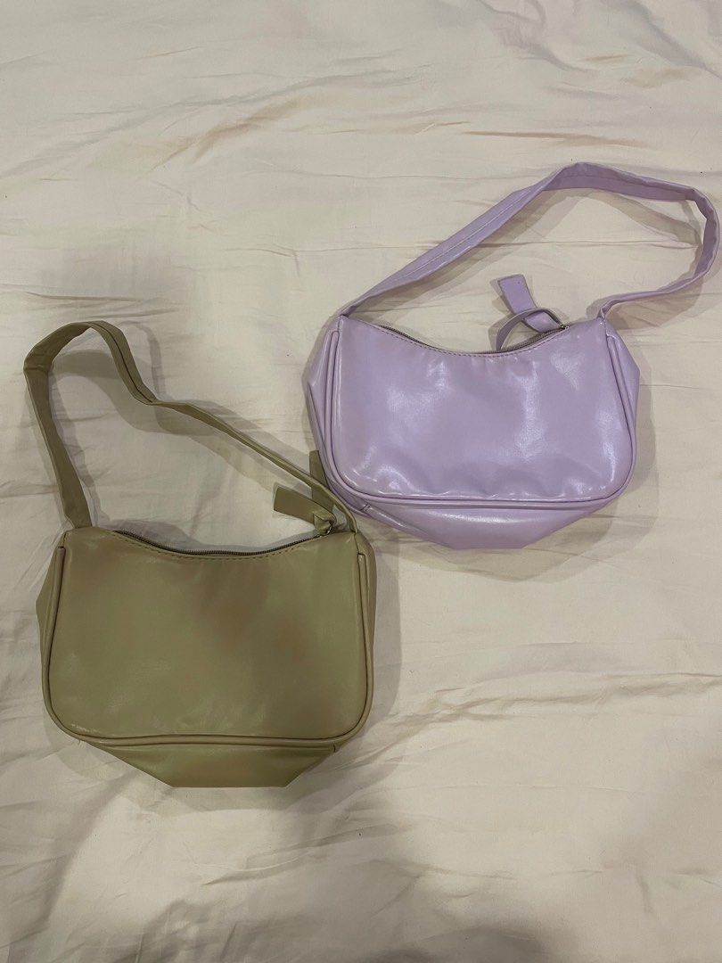 Purple shoulder clearance bags