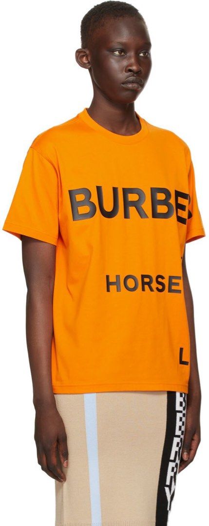 Burberry orange shirt hotsell