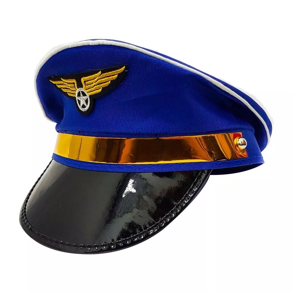 Captain Pilot Hat Halloween play pretend roleplay captain air plane