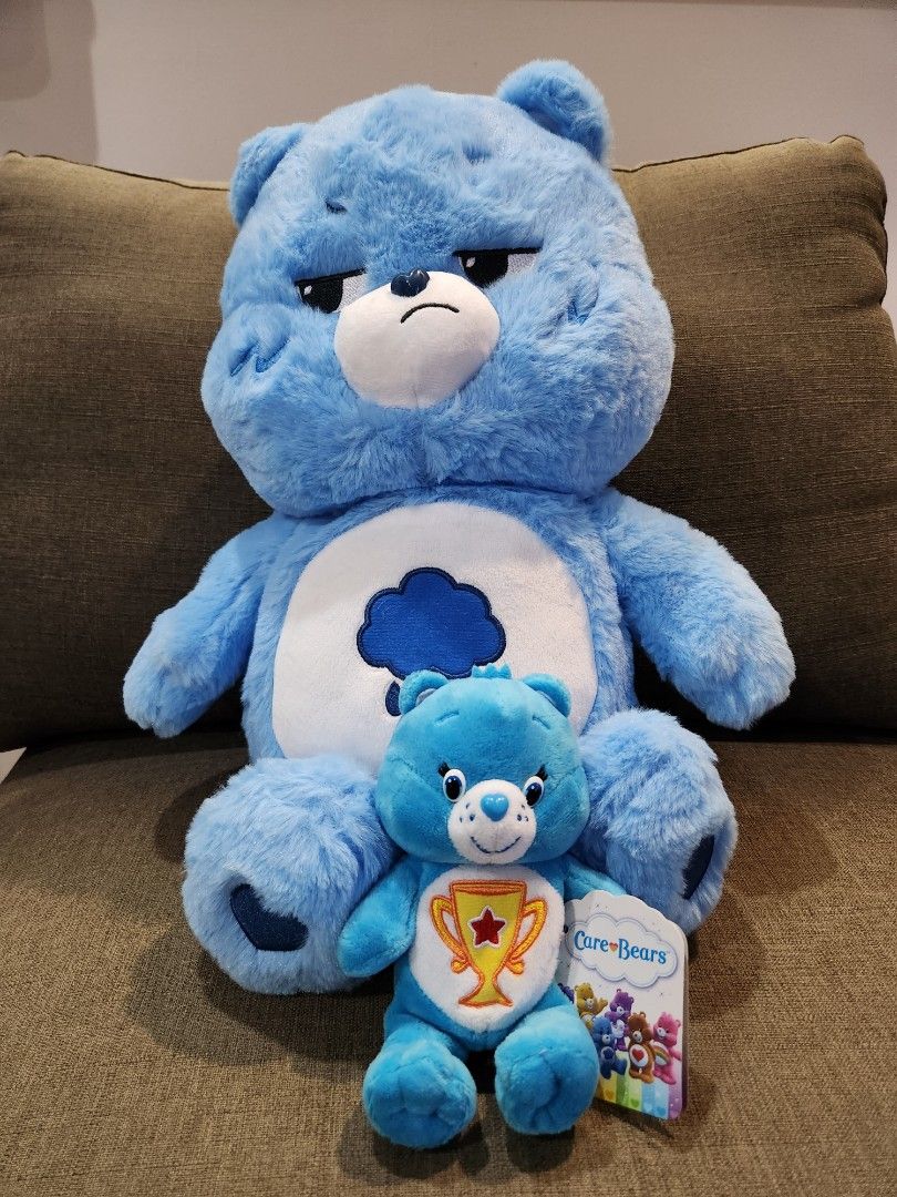 Care Bear blue plushie (big and small), Hobbies & Toys, Toys & Games on