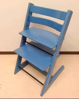 Grey Blue Stokke Tripp Trapp TPEF00111 Combi Cots Cribs Baby Set High Table Chair