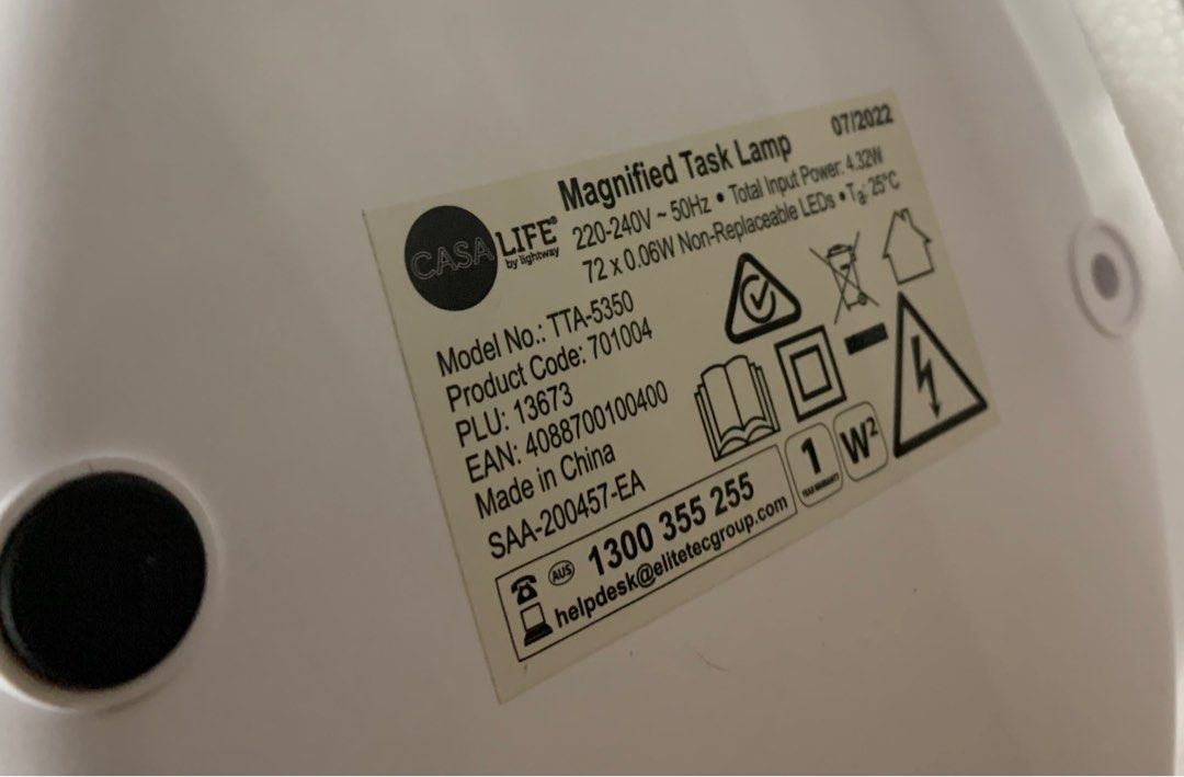 Casa life magnified task lamp on sale