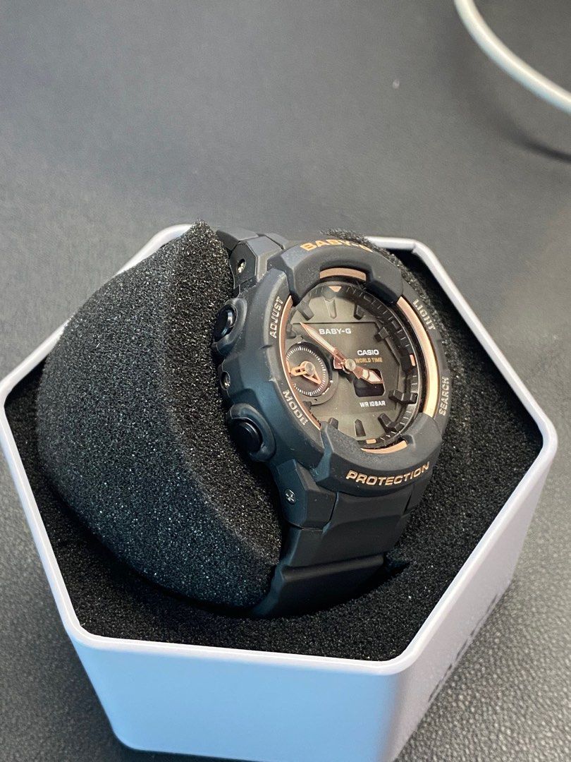 Casio baby g clearance rose gold watch