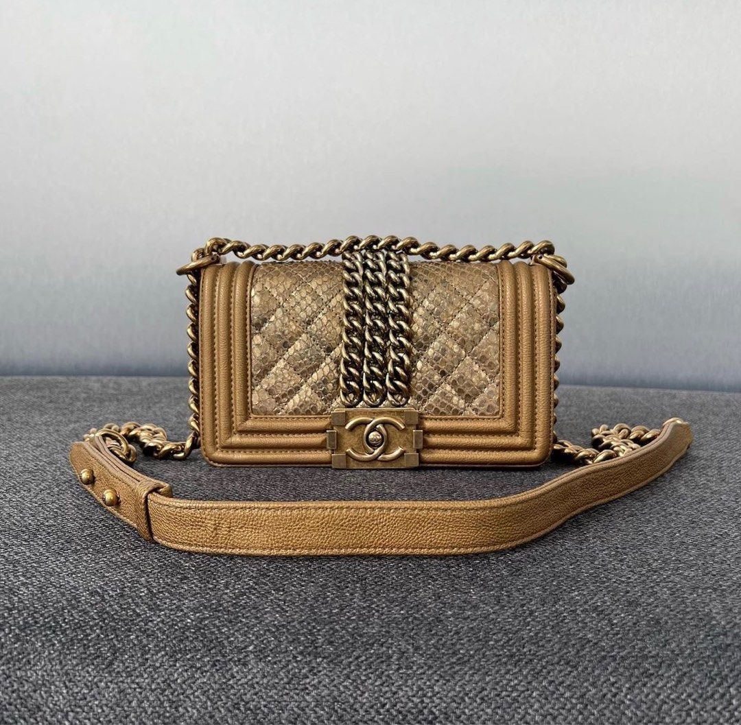 Chi tiết hơn 78 chanel python boy bag mới nhất  trieuson5