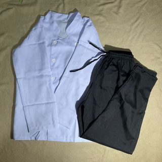 Chef’s Uniform (Plain white jacket and black pants)
