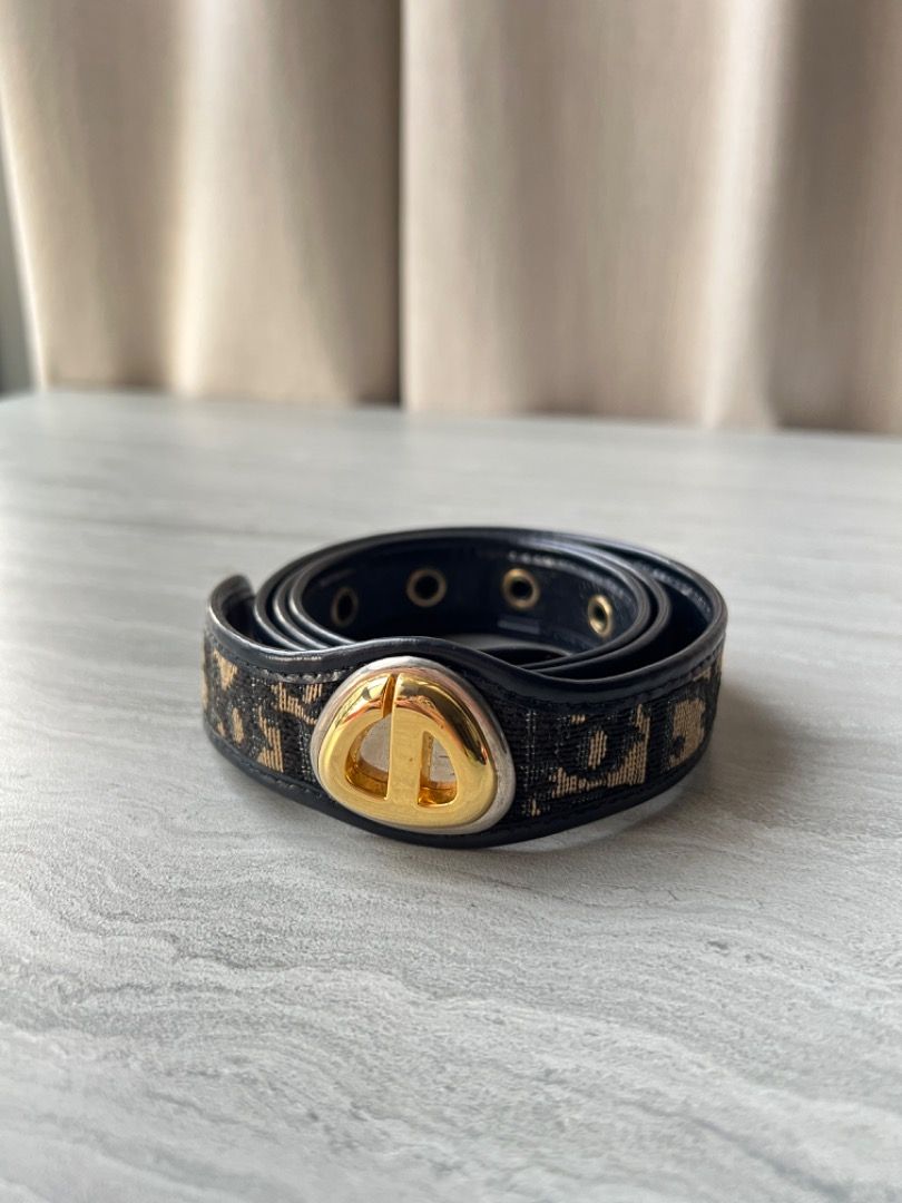 Christian Dior Oblique CD Logo Belt