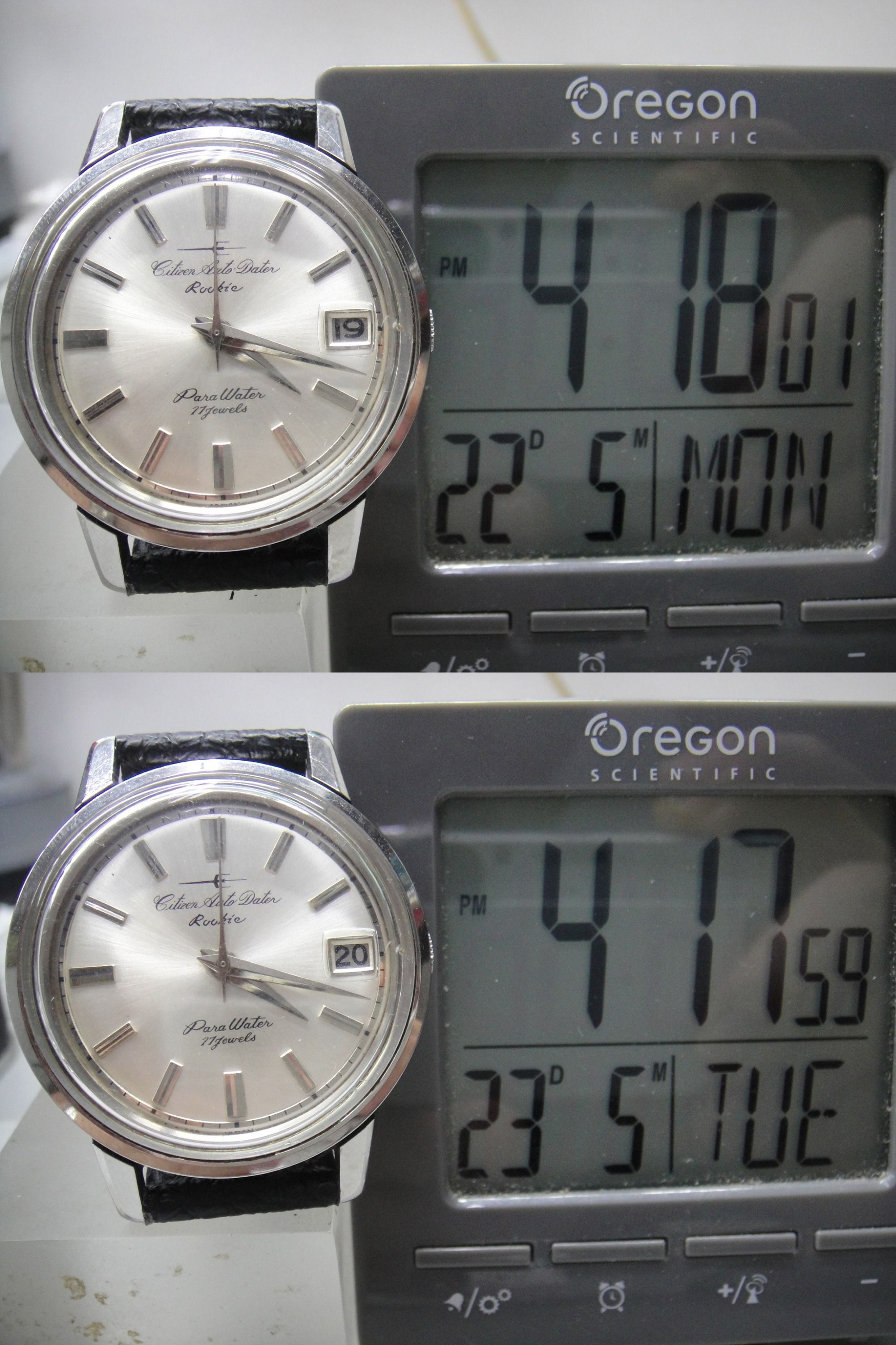 CITIZEN AUTO DATER ROOKIE PARA WATER 17 JEWELS AUTOMATIC 1963's
