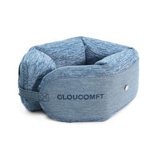 CLOUCOMFT Memory Foam U-Shaped Travel Head/Neck Pillow Bendable Adjustable 360 - Brand New