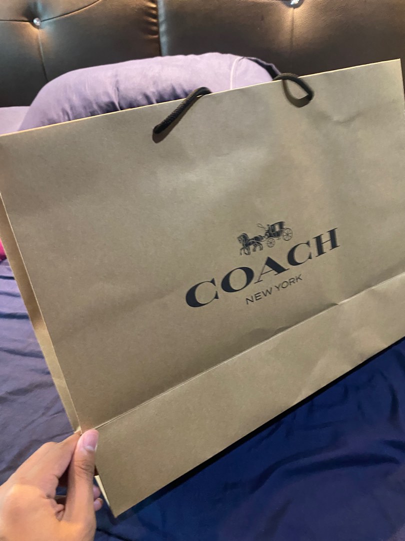 Original coach hotsell paper bag